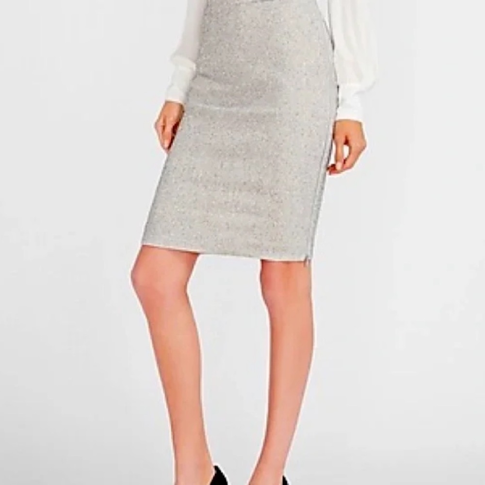 Ralph Lauren Gray Pencil Skirt